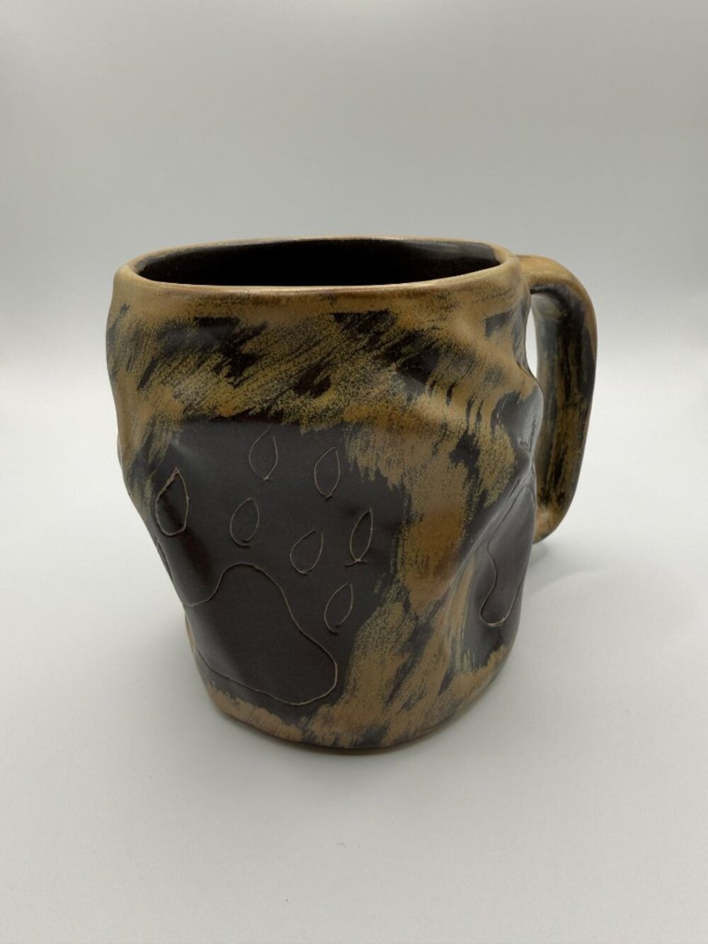 Mara Mexico Bear Paw Print Ceramic Mug
